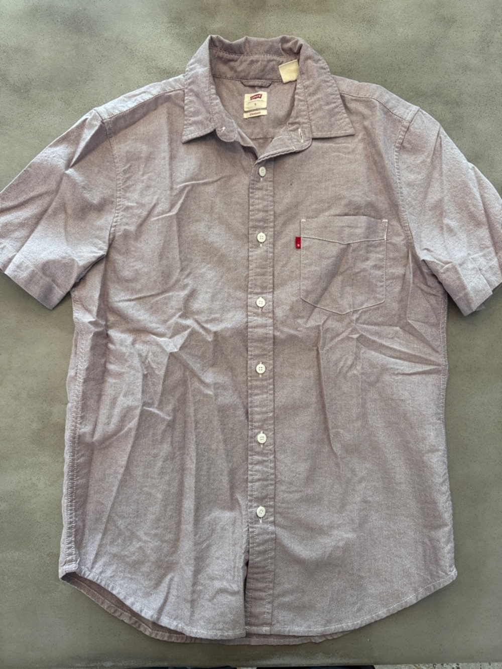 😎 Levi'sw Short-Sleeve Button-Down Shirt in Light Lavender